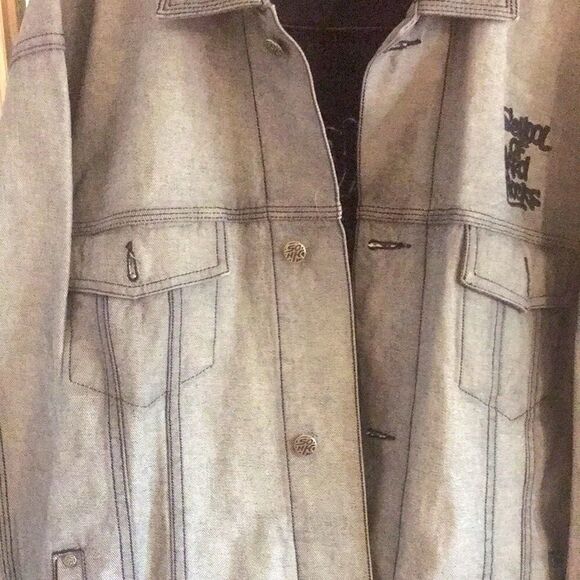 Mens denim school of hard knocks jacket - Picture 8 of 13